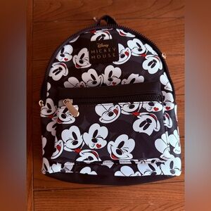 Disney Black and White Mickey Mouse Backpack